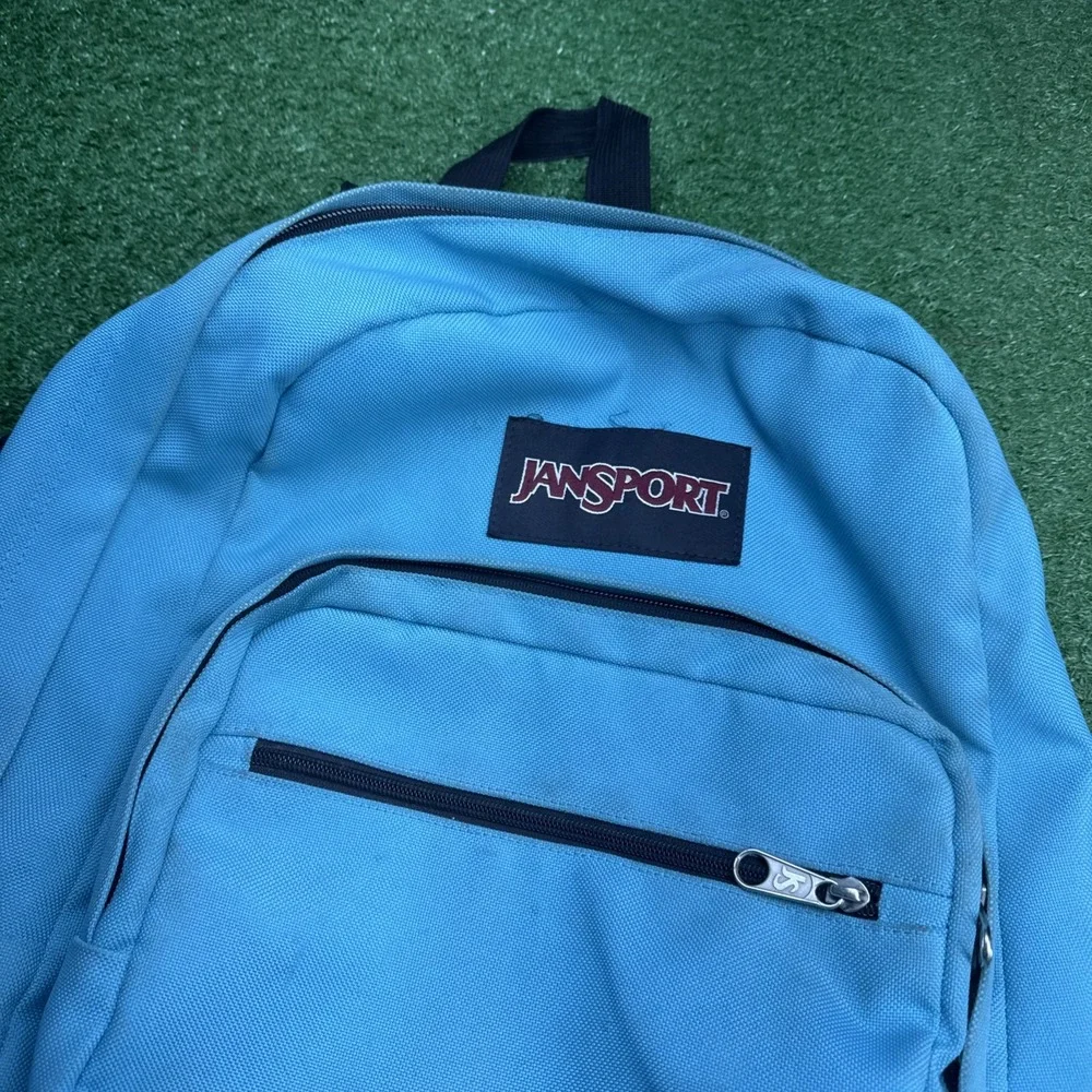 JanSport Right Pack Backpack Teal Blue Suede Bottom Classic Laptop‎ School Bag